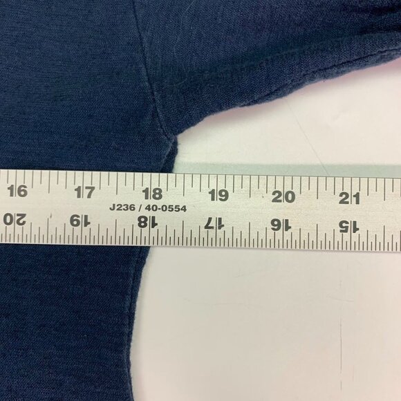 Cut Loose Women's Linen Blend‎ 3/4 Sleeve Boat Neck Pullover Shirt Size S - Picture 11 of 12